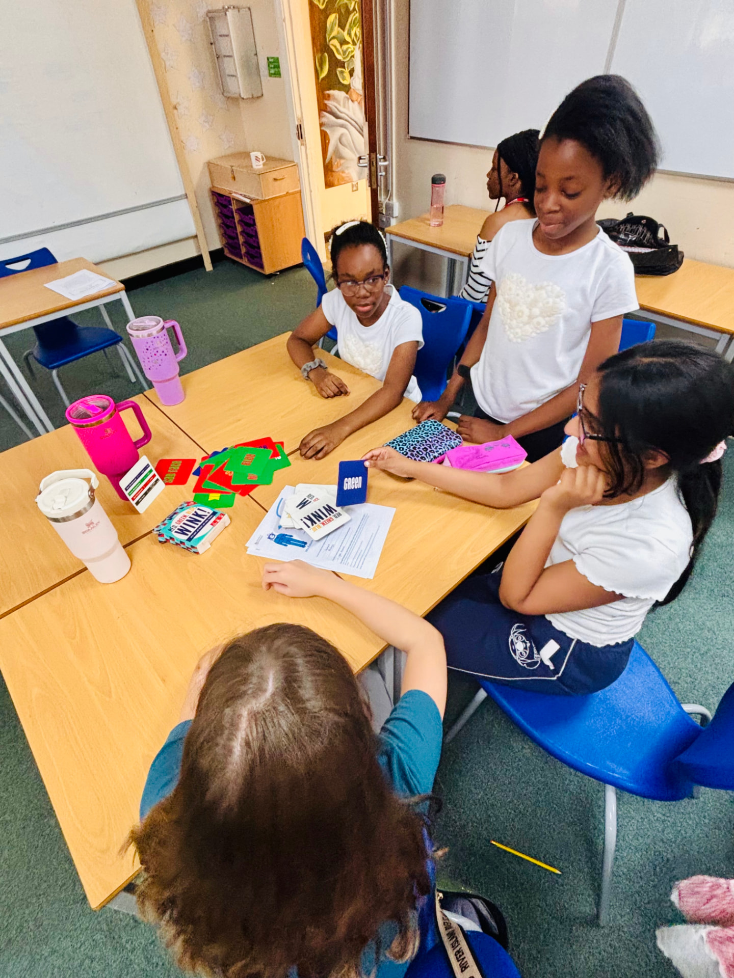 Pupils working together on a group activity